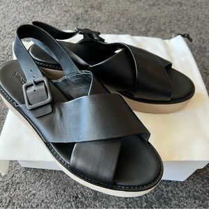 vince zena slingback leather sandals